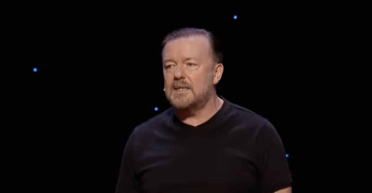 Ricky Gervais onstage