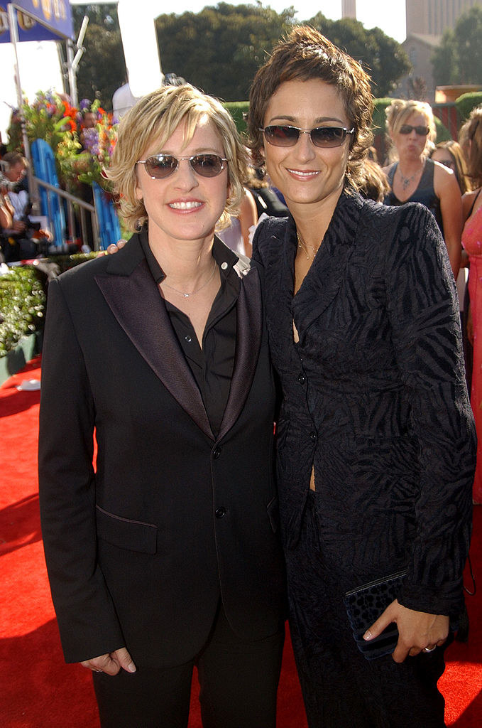 the two in sunglasses and suits for the red carpet