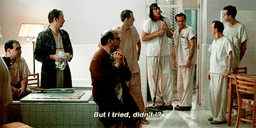 All the patient characters in a room in &quot;One Flew Over the Cuckoo&#x27;s Nest&quot;