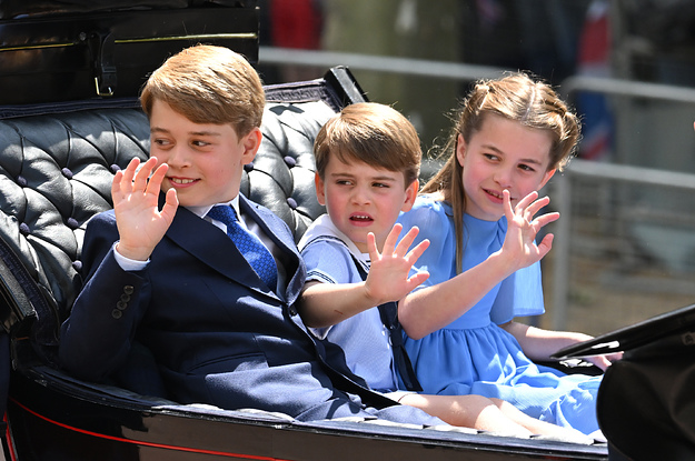 Prince George, Princess Charlotte, And Prince Louis Played A Starring
Role In The Trooping The Colour