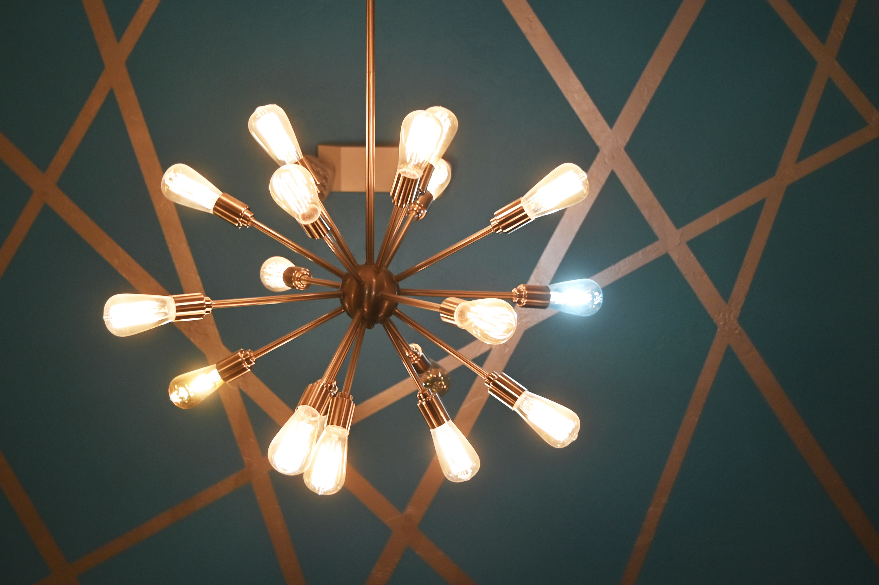 sputnik-style chandelier