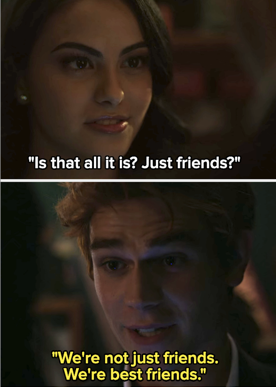 Archie tells Betty they&#x27;re not just friends, they&#x27;re best friends