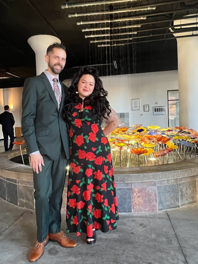 A couple in formalwear 