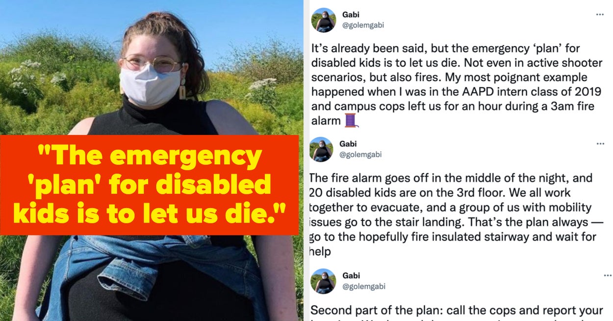 Woman On Twitter Shares Why Emergency Plans For Disabled Students Need Woman On Twitter Shares Why Emergency Plans For Disabled Students Need