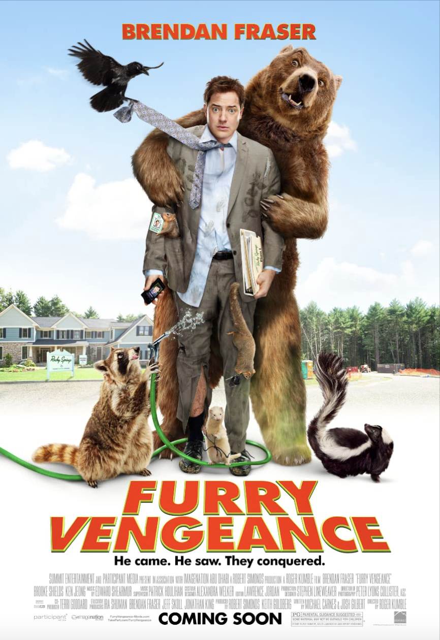 the movie poster for &quot;Furry Vengeance&quot;