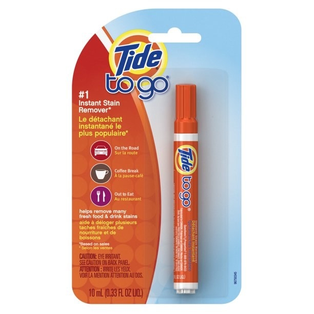 Tide To Go pin in packaging