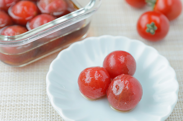 ミニトマトのめんつゆポン酢マリネ 漬けるだけでメチャうまレシピ