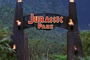 Jurassic Park front gate