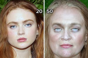 sadie sink at 20 and aged to 50