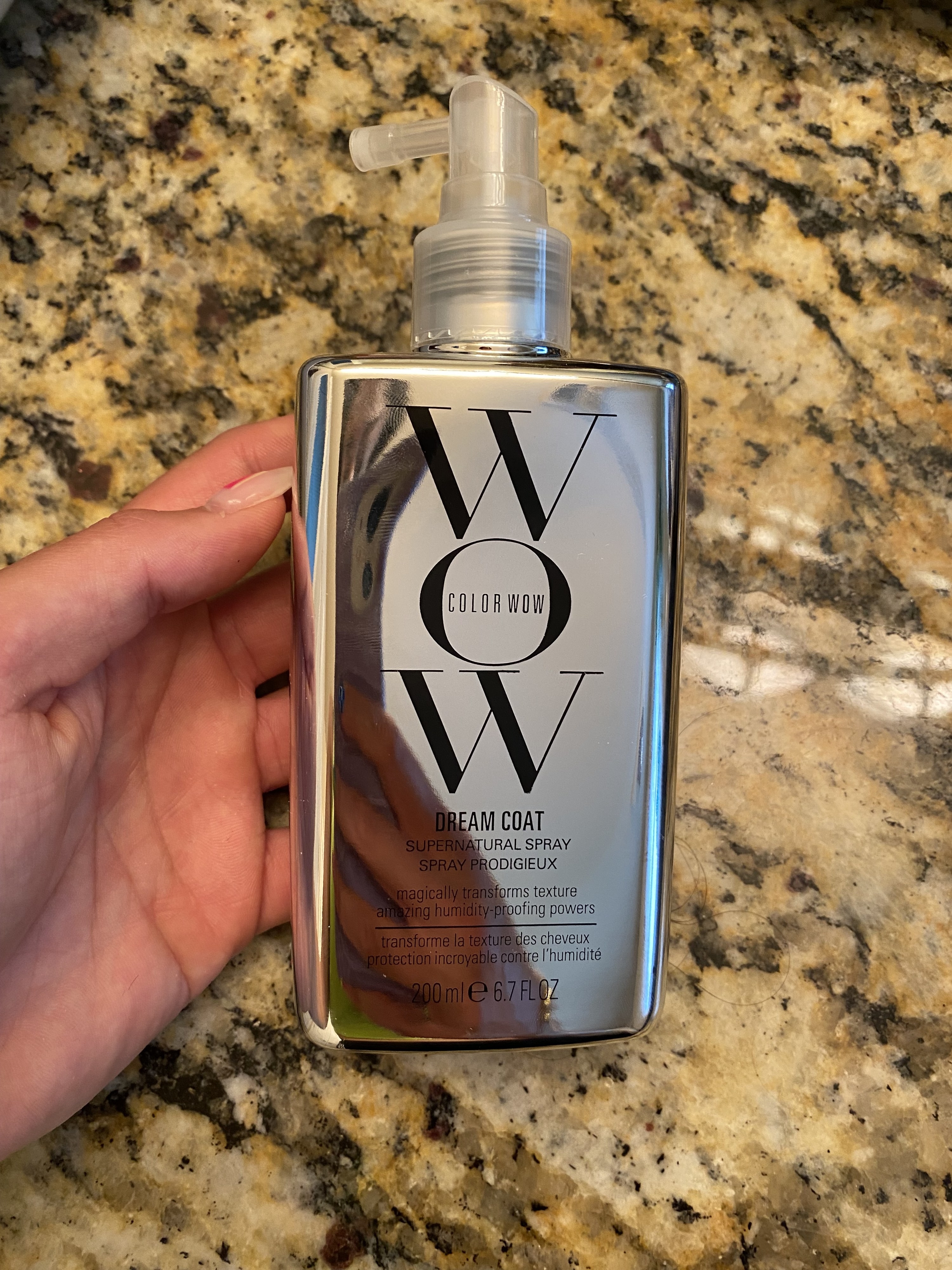 I Tried Color Wow's Viral Dream Coat Spray and It Gave Me Glassy, Liquid  Hair