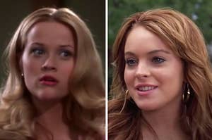 Ell from "Legally Blonde" faces Cady from "Mean Girls"