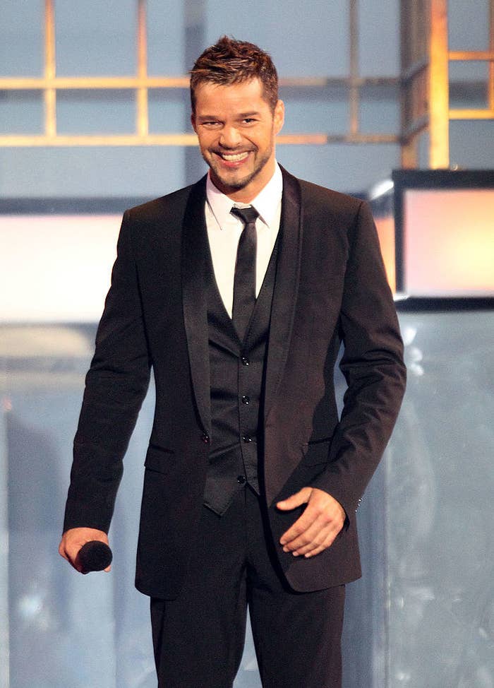 Closeup of Ricky Martin
