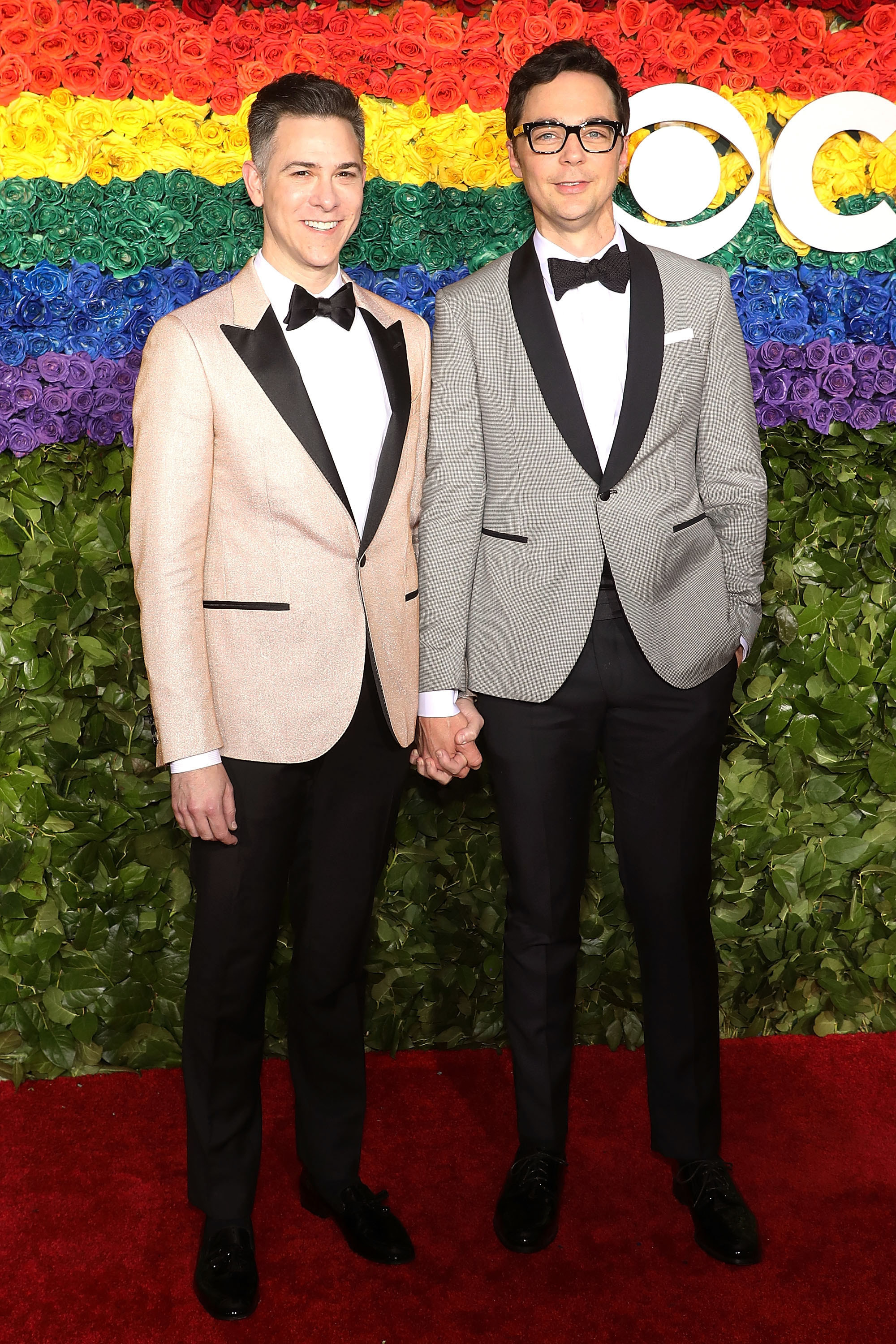 Jim Parsons and his partner on the red carpet