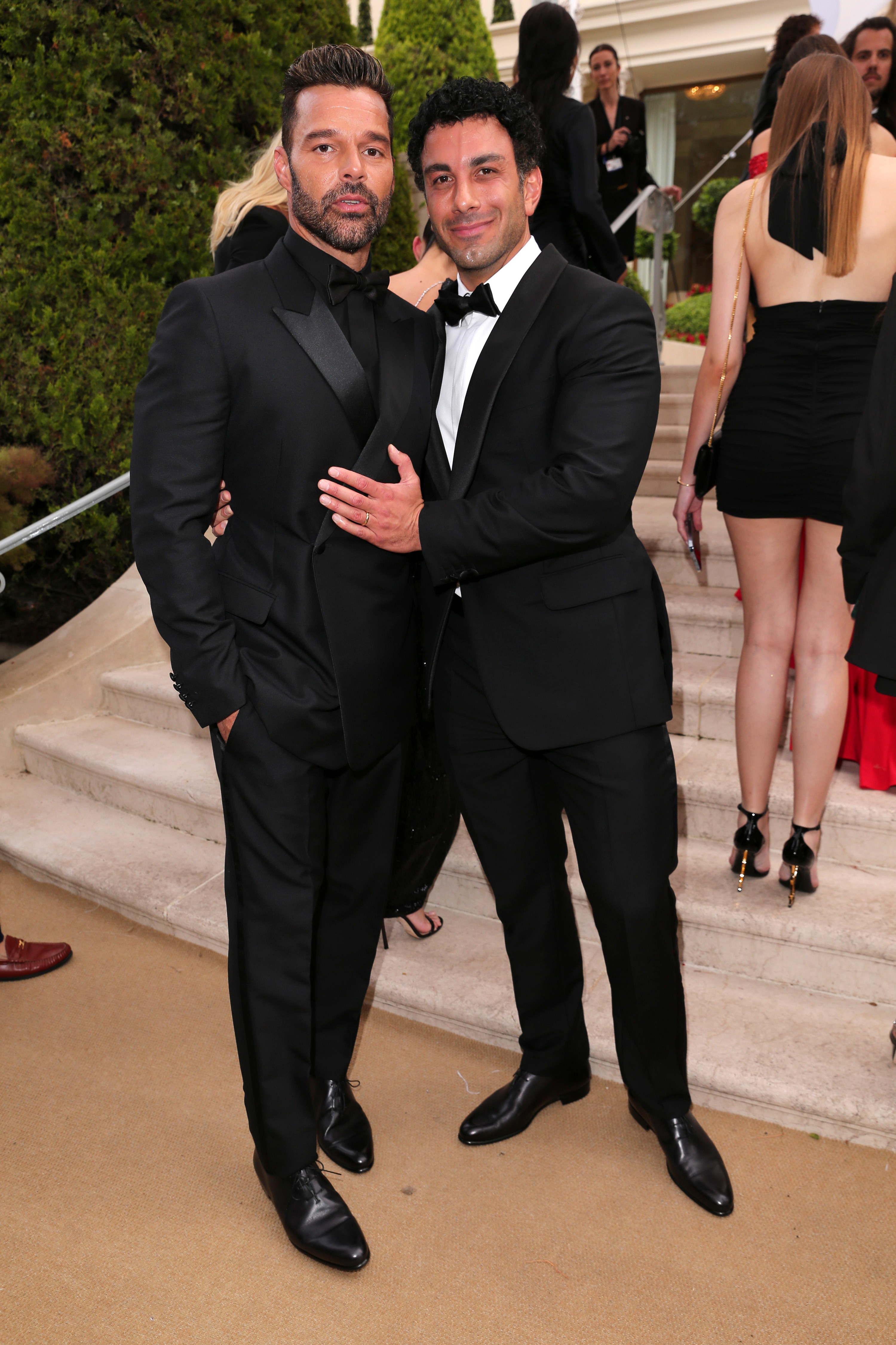 Ricky Martin with his husband