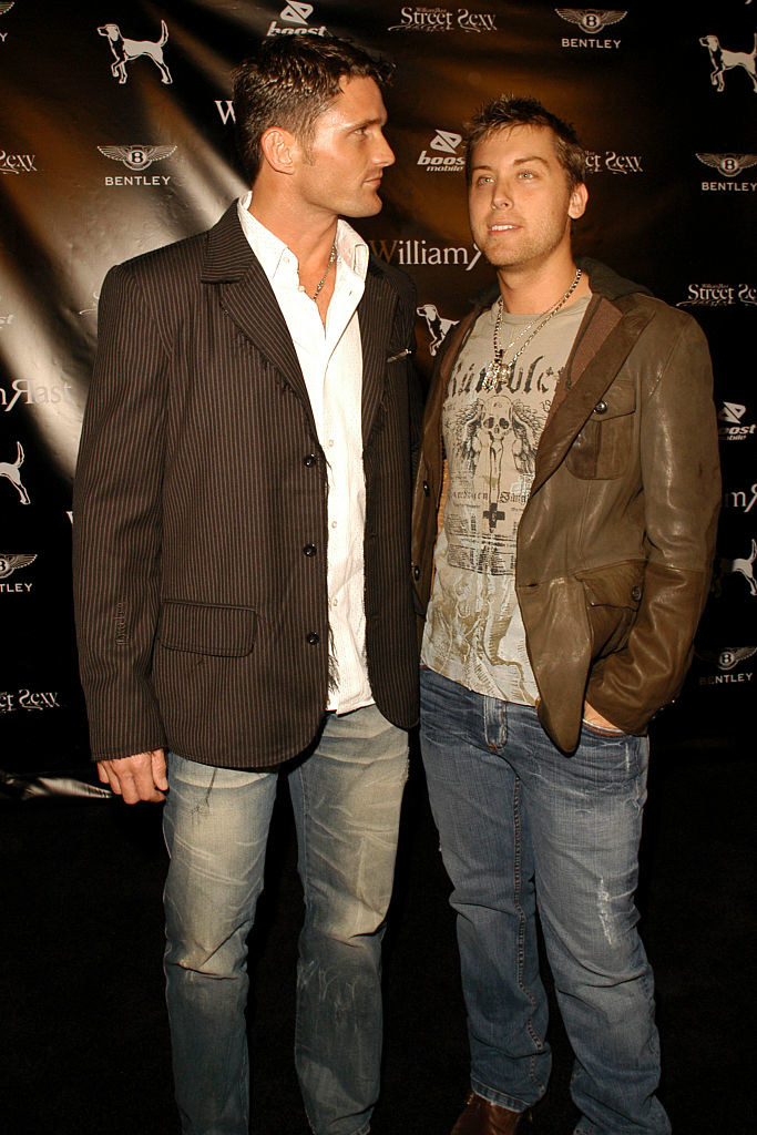 Lance Bass and his then partner.