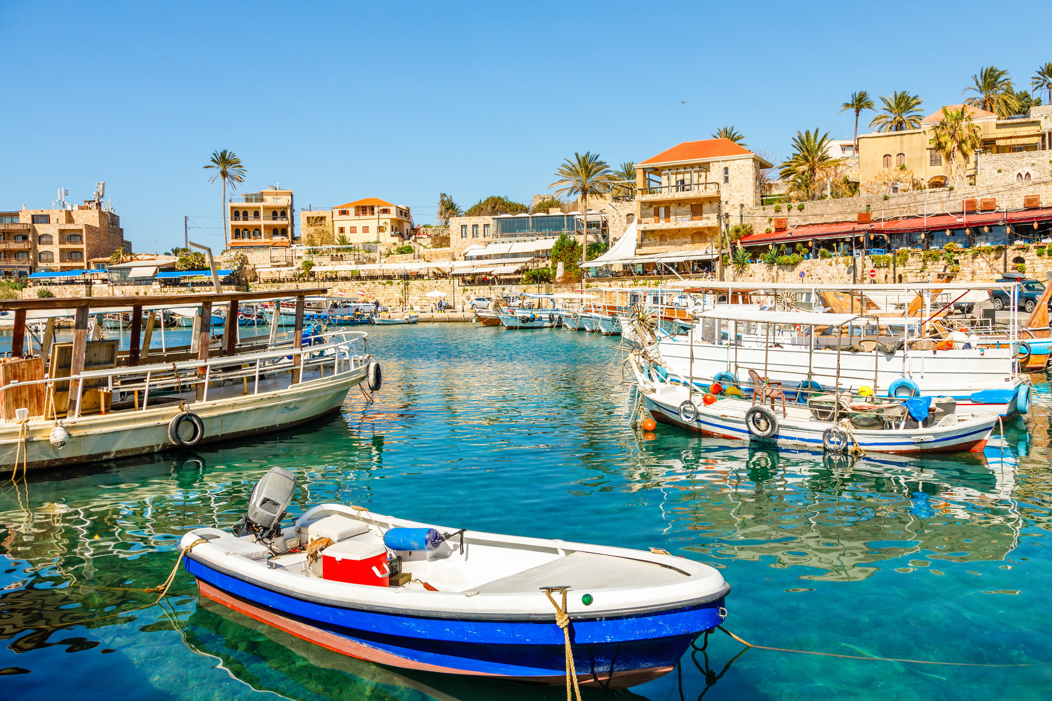A coastal fishing town in Lebanon.