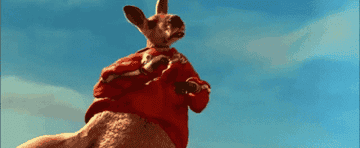 An animated kangaroo.
