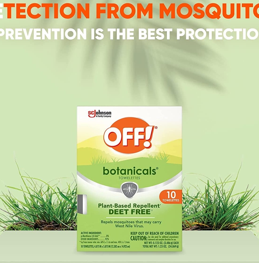 The insect repellent wipes