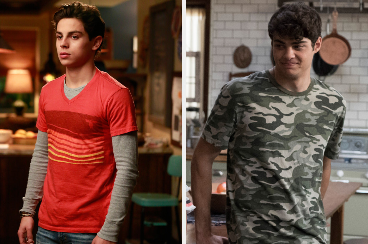 Side-by-side of Jake T. Austin and Noah Centineo playing Jesus in &quot;The Fosters&quot;