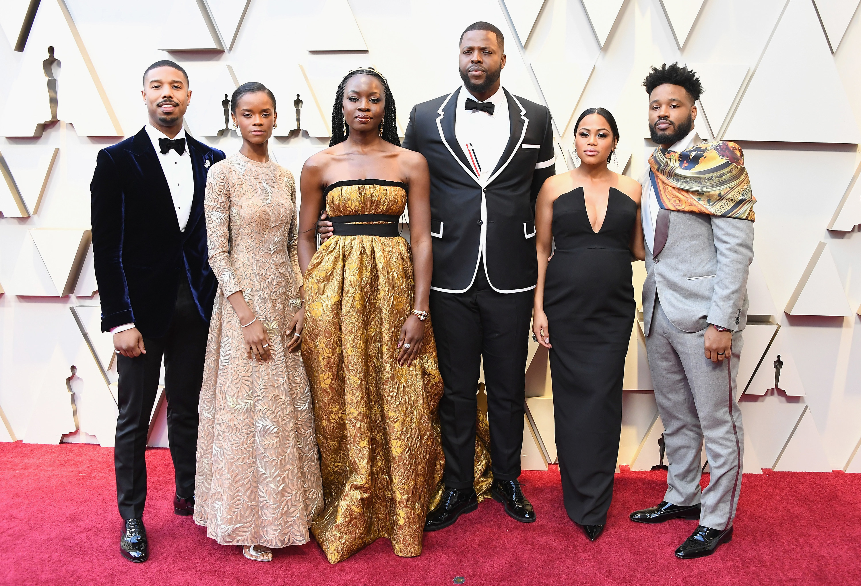 The cast of Black Panther at the Oscars