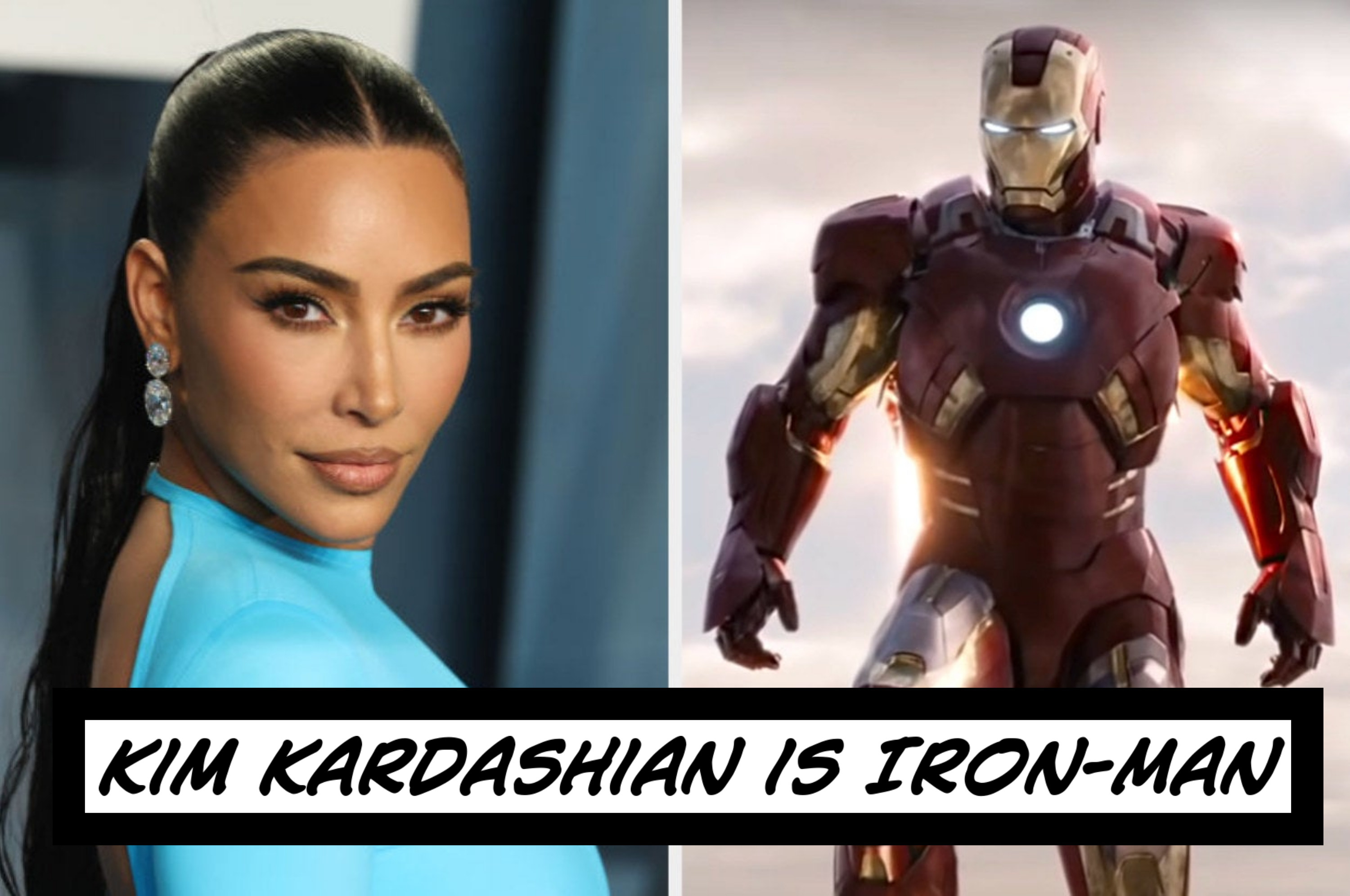 Kim Kardashian as Iron Man