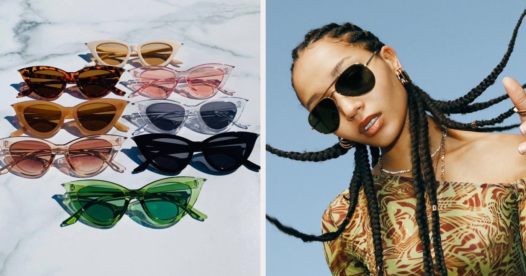 Women Designer Triangle Shape Sunglasses Cat Eye Vintage Shadow Shield Celeb 