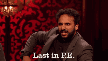 Nish Kumar on Taskmaster saying, Last in PE, first in being a legend