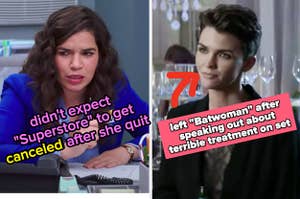 America Ferrera didn't expect Superstore to get canceled after she quit, and Ruby Rose left Batwoman after speaking out about terrible treatment on set