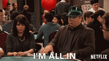 Gif of character from &quot;no good nick&quot; saying &quot;i&#x27;m all in&quot;