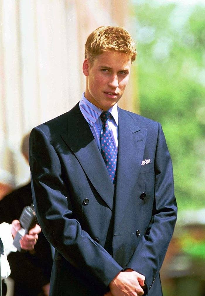 A young William in a suit