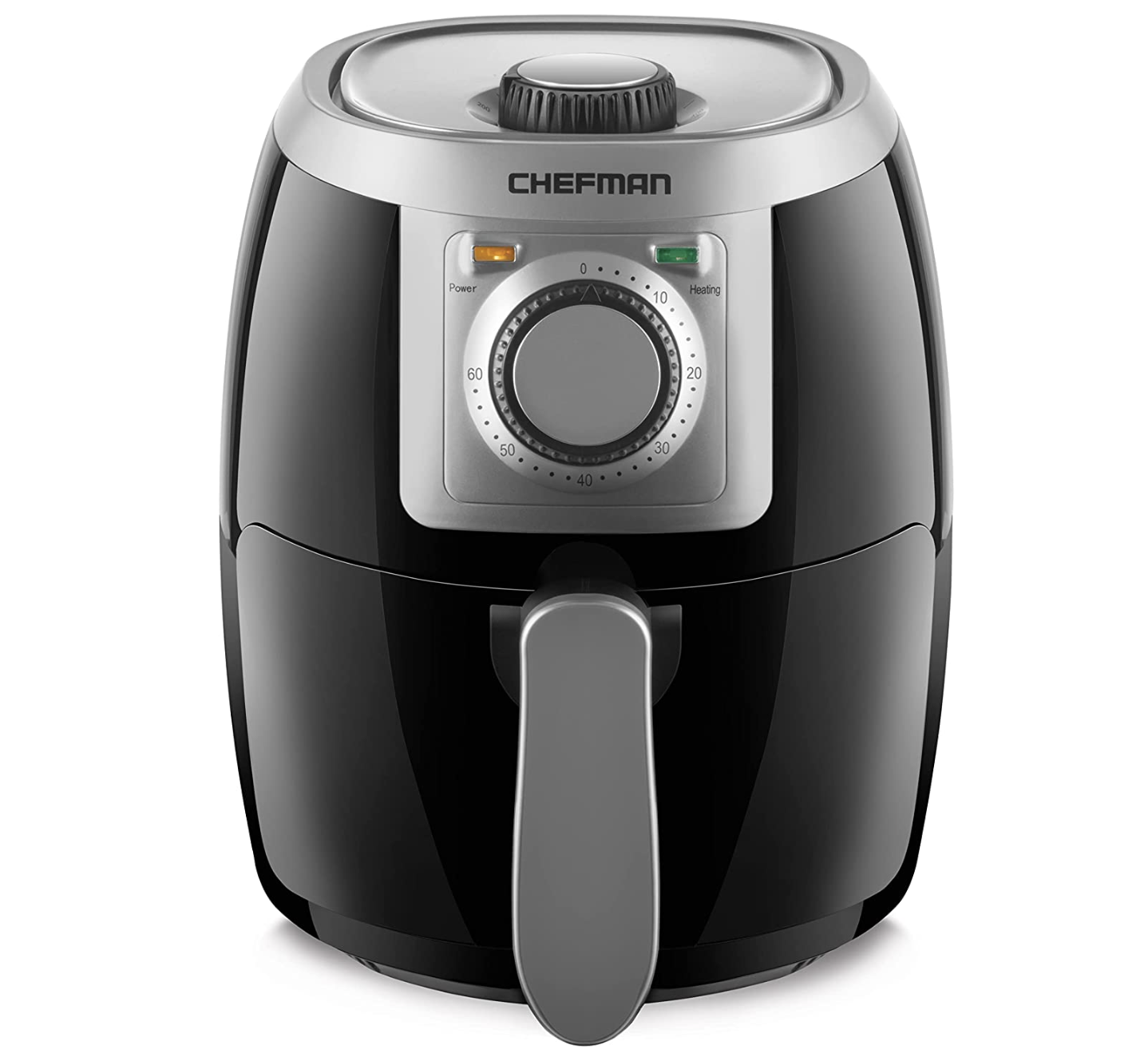The air fryer on a blank background