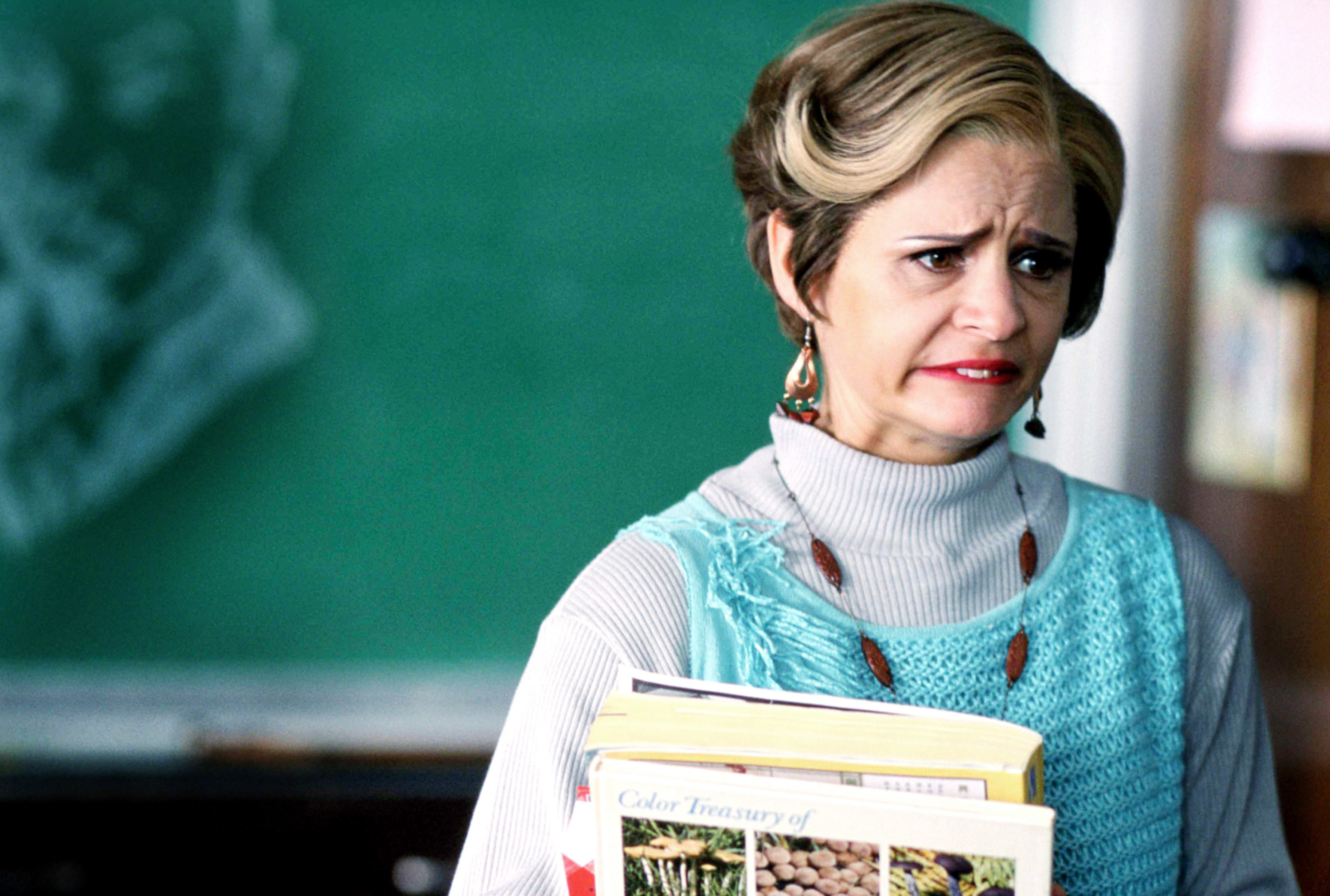 Amy Sedaris looking overwhelmed