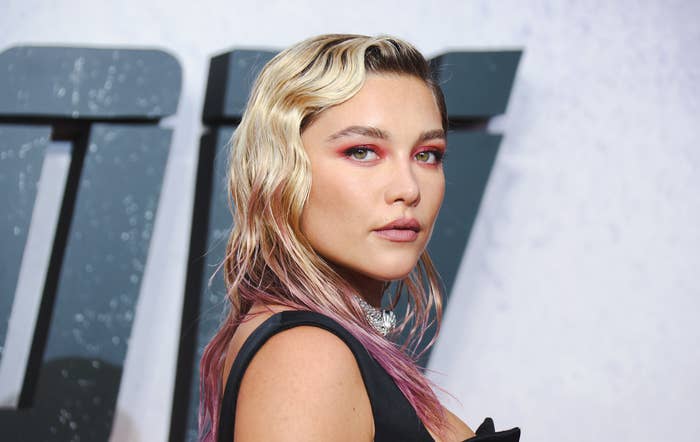 Florence Pugh attending the UK premiere of &quot;Black Widow&quot;