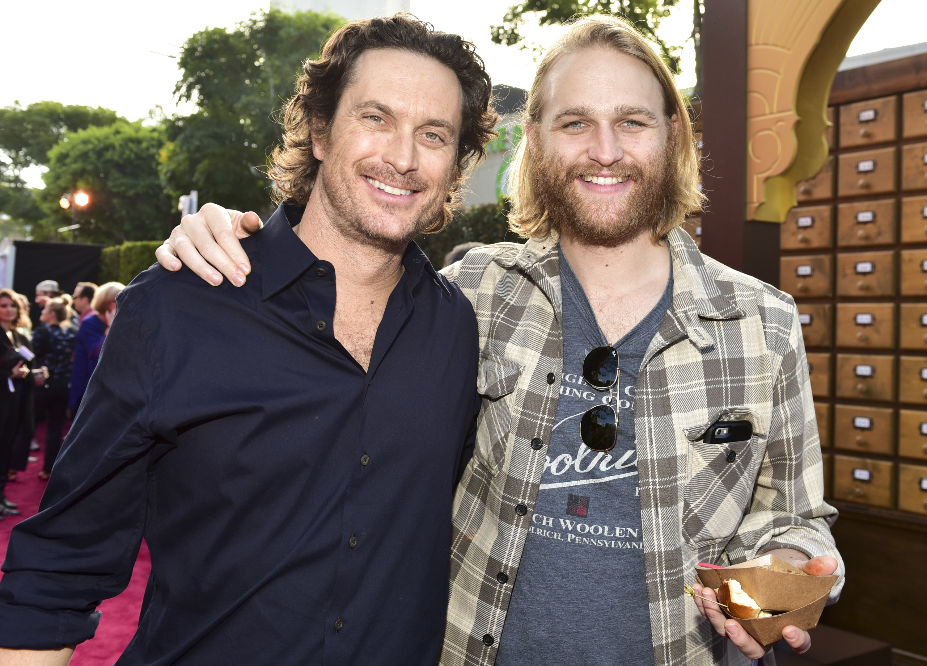 Oliver Hudson (L) and Wyatt Russell arrive at the Premiere of Netflix&#x27;s &quot;The Christmas Chronicles&quot;