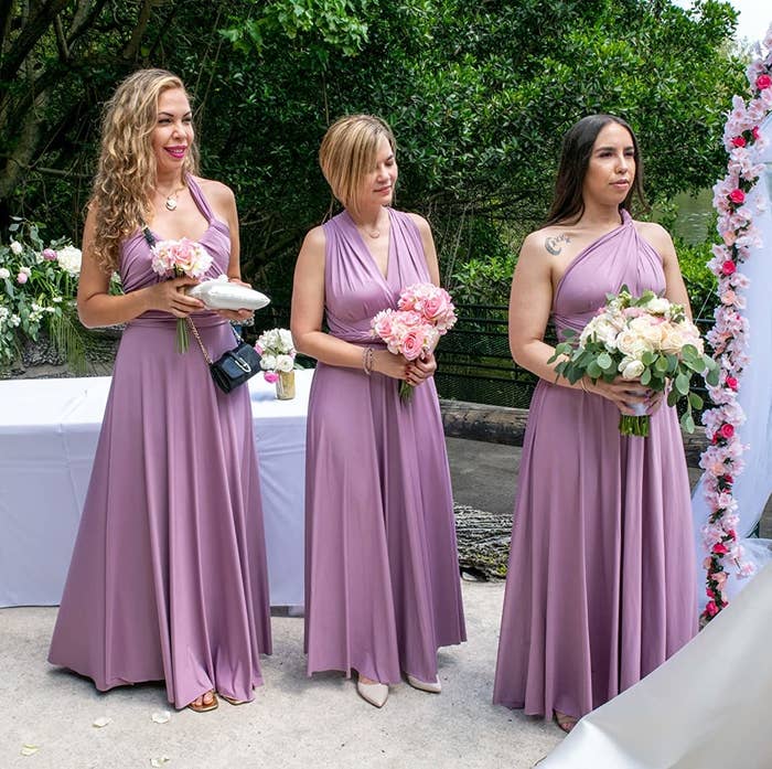 Wine Red infinity bridesmaid dresses endless way wrap maxi dress on sale  boho convertible dresses – Worn To Love