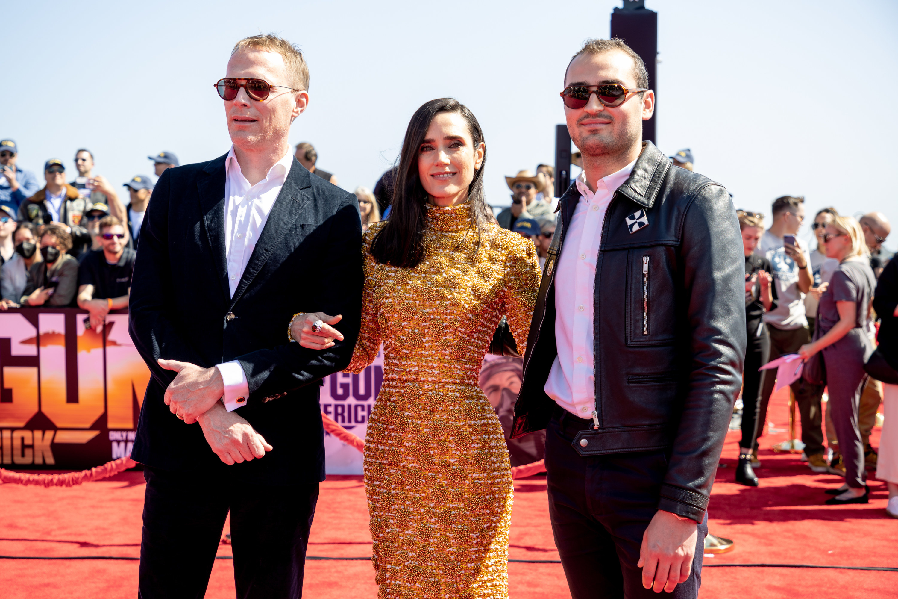 Jennifer Connelly and Kai Dugan attend the &#x27;Top Gun: Maverick&#x27; world premiere