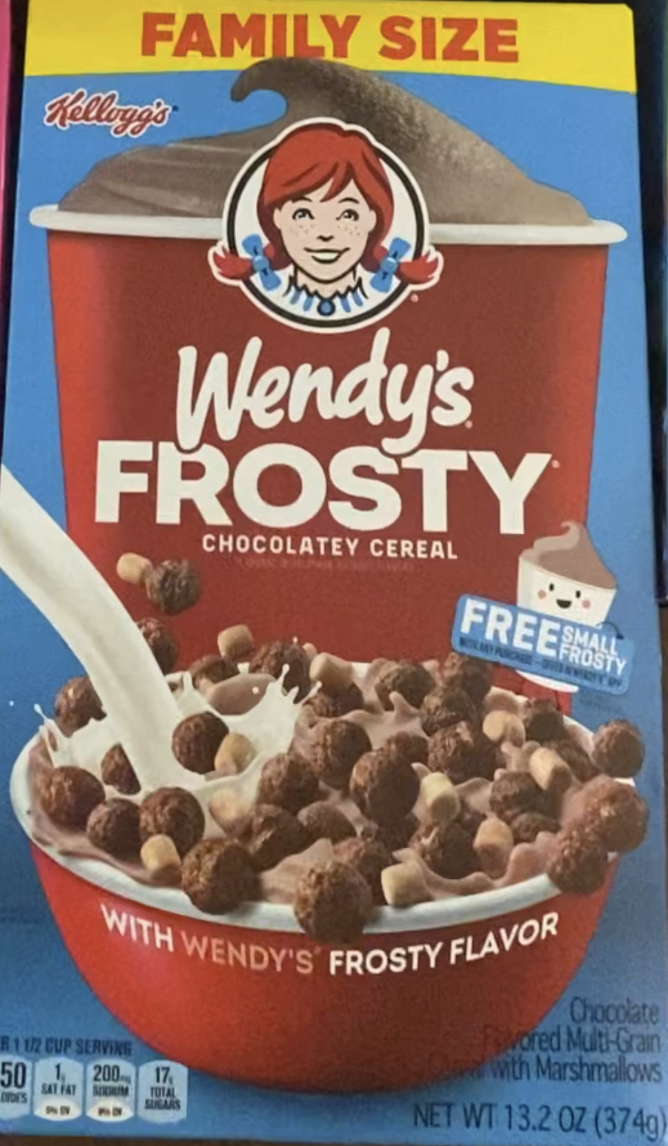 Wendy&#x27;s Frosty Cereal box