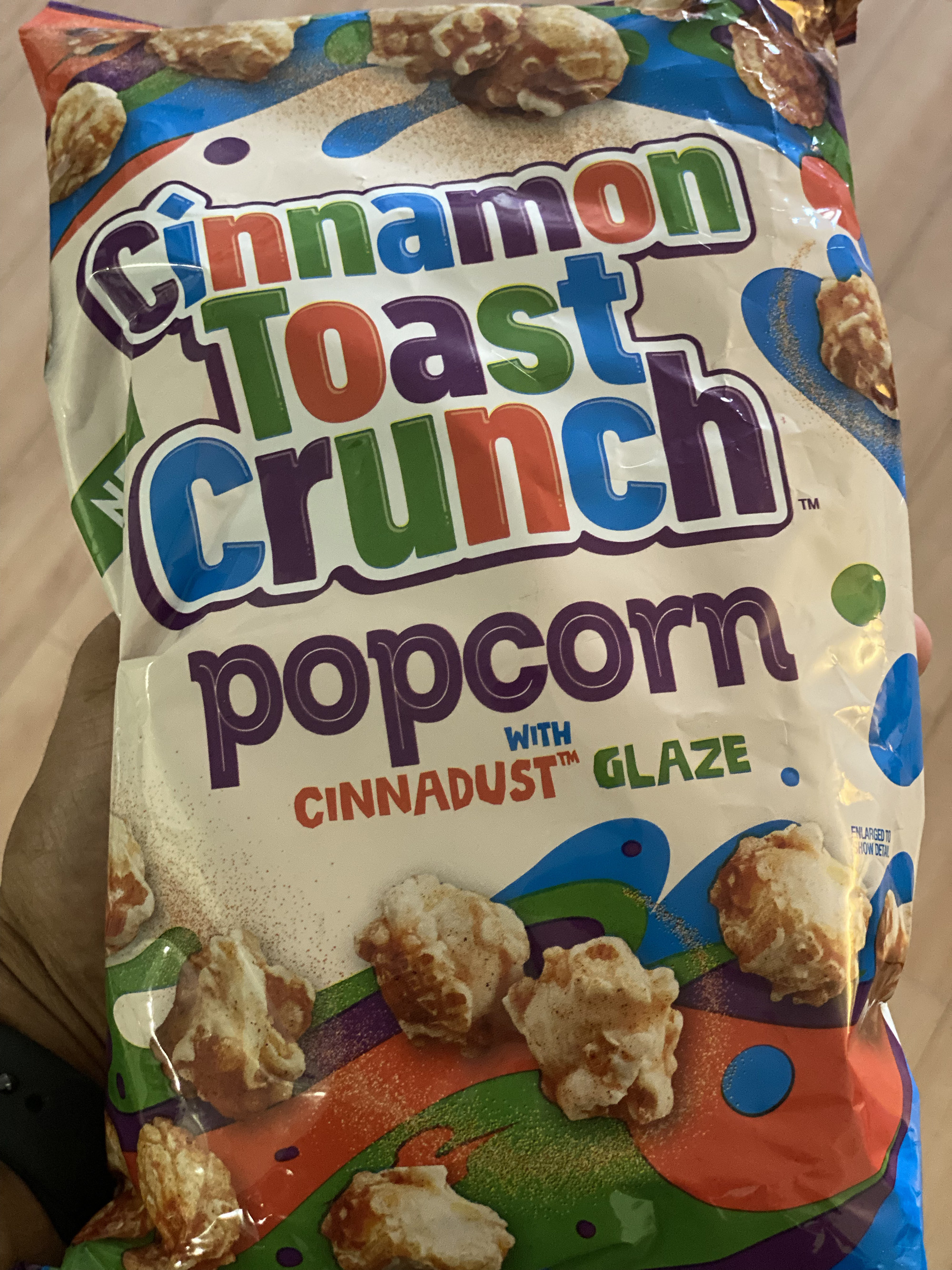 Cinnamon Toast Crunch Popcorn bag