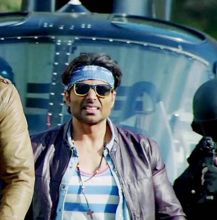 Uday Chopra with a disgusted look on his face