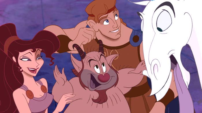 Animated cast of "Hercules"