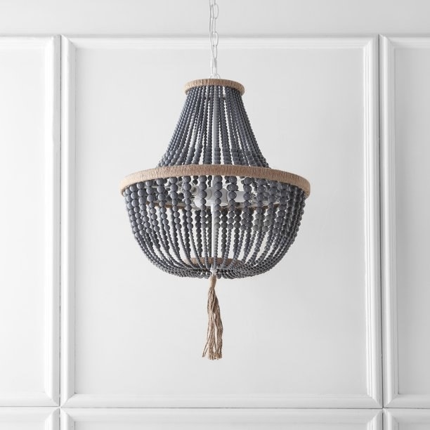 The chandelier pictured in gray