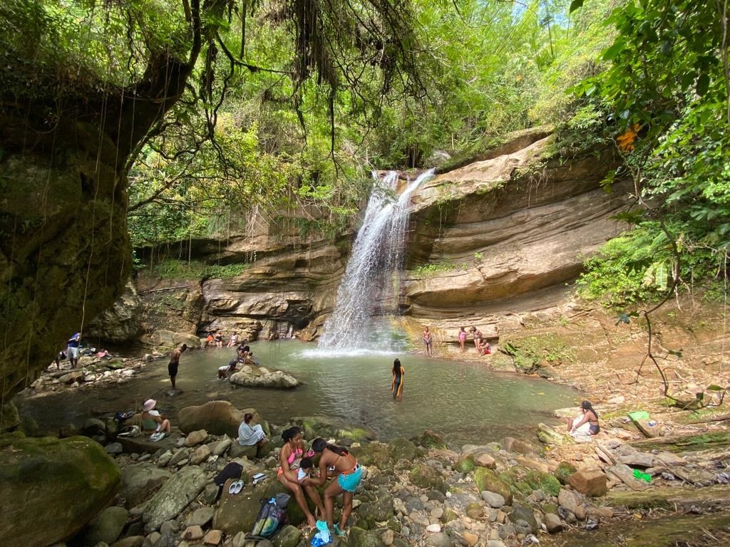 Waterfall and swimming hole