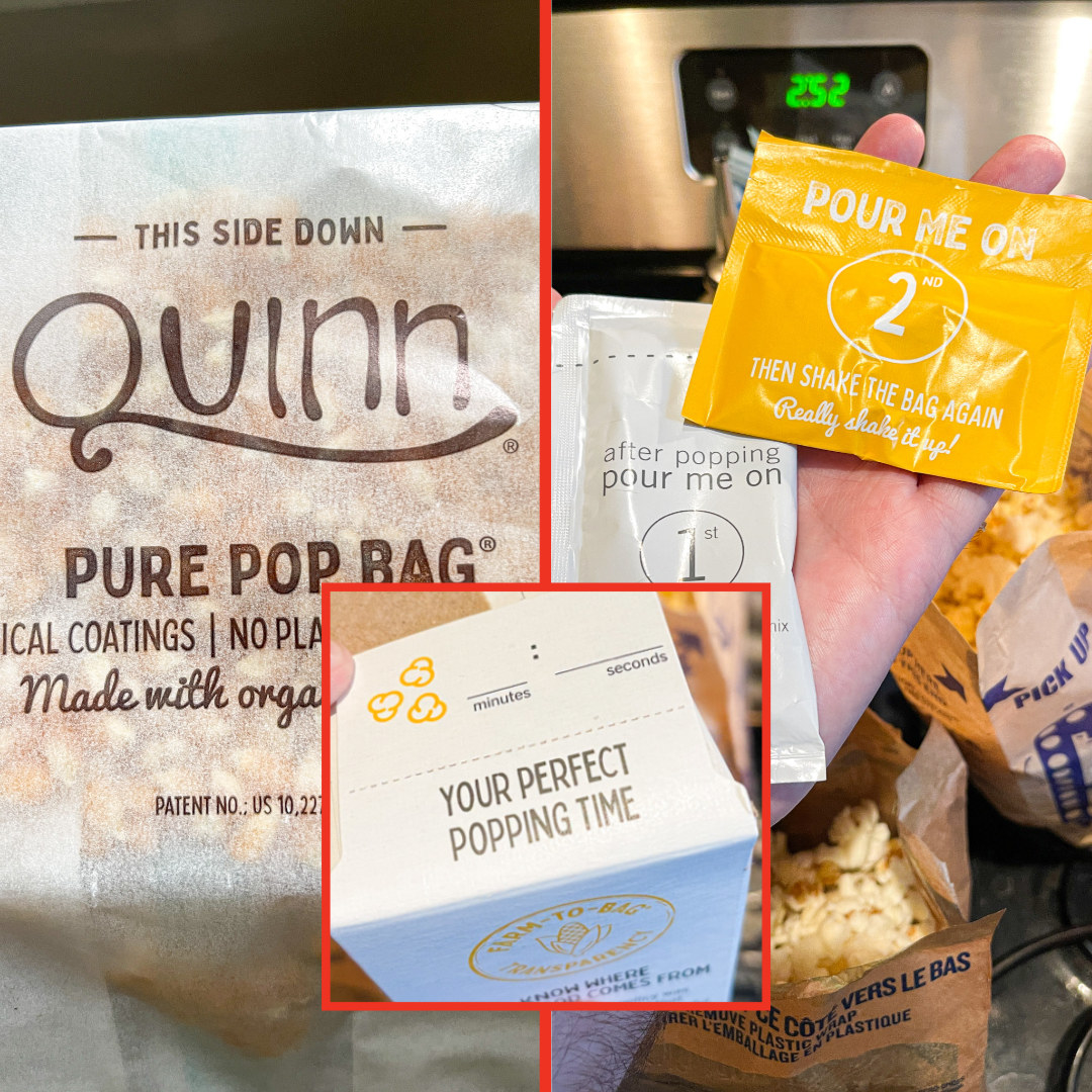 Quinn popcorn and instructions