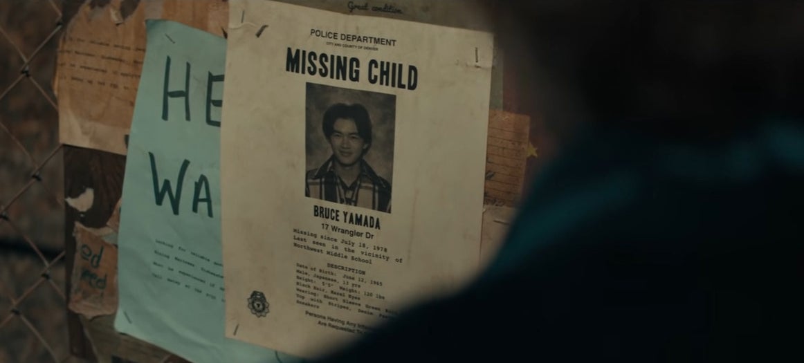 A missing child poster