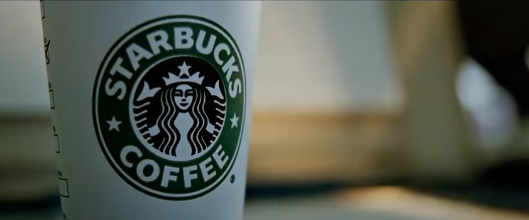 Starbucks coffee cup in Fight Club