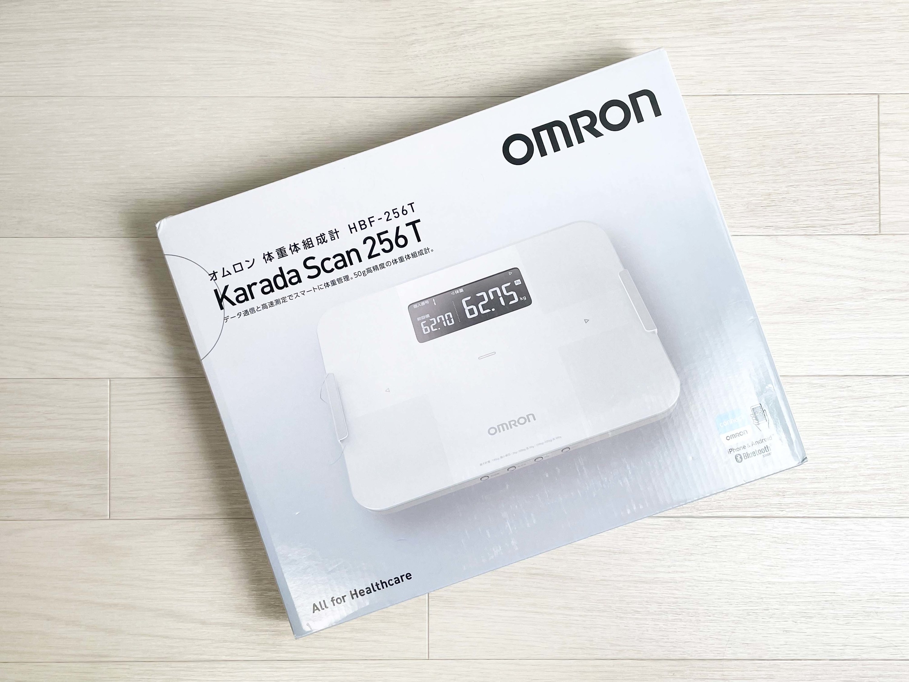 故障品 OMRON 体組成計 HBF-256T Karada Scan ホワイト - ダイエット