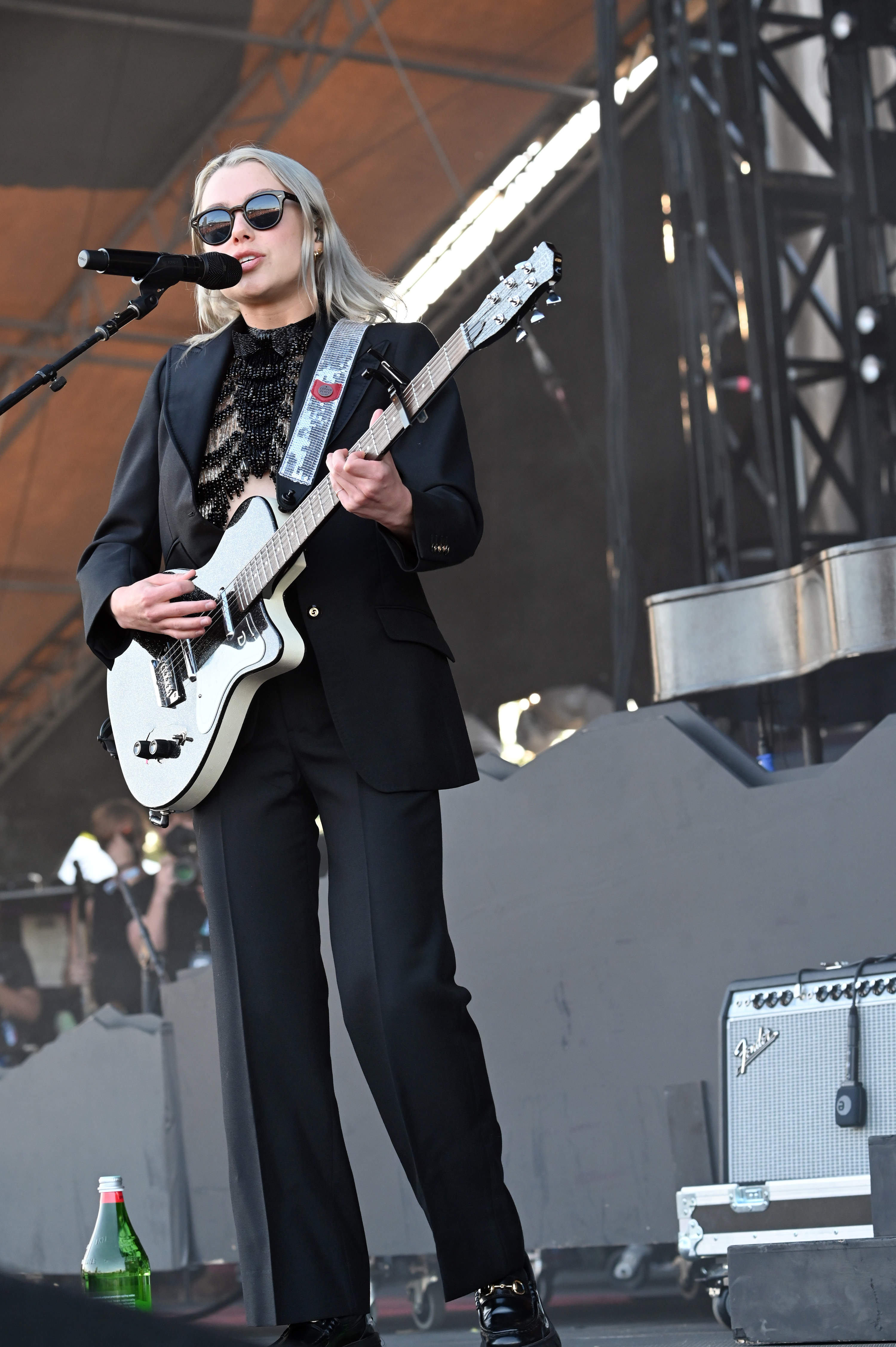 phoebe performing on stage