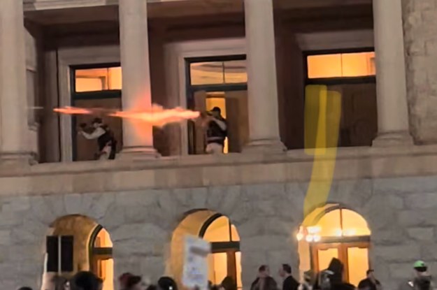 Police Fired Tear Gas At Abortion Rights Protesters Outside Arizona’s Capitol Building