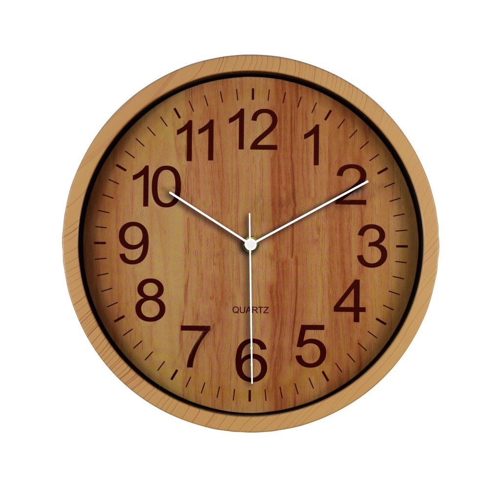 reloj de madera quartz para pared