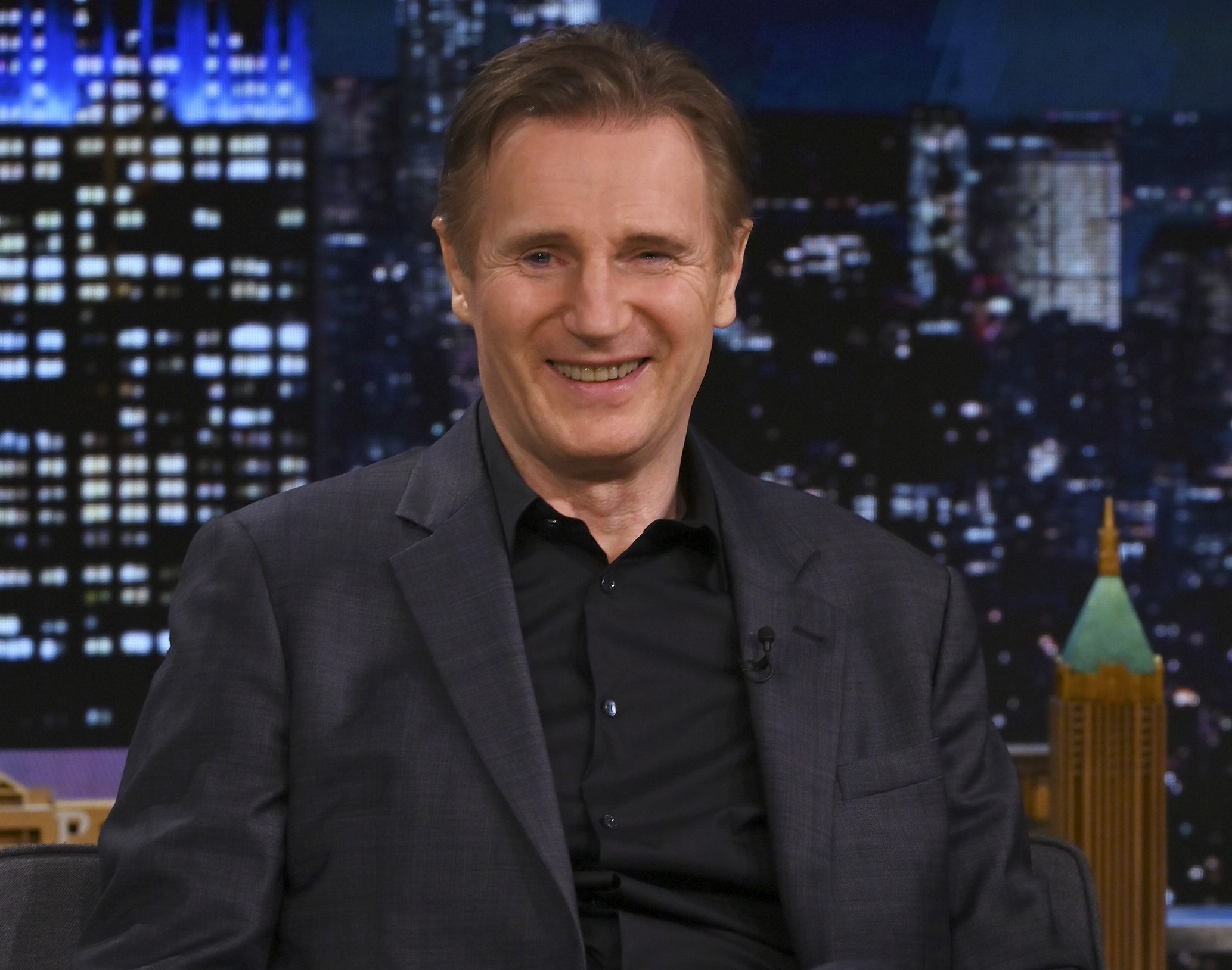Liam Neeson during an interview on Tuesday, February 1, 2022